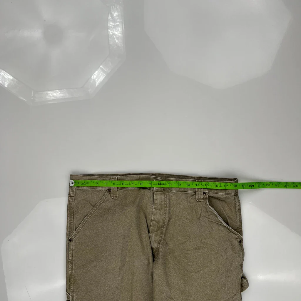 Wrangler Carpenter Pants - 36W 30L Brown Cotton - Image 3