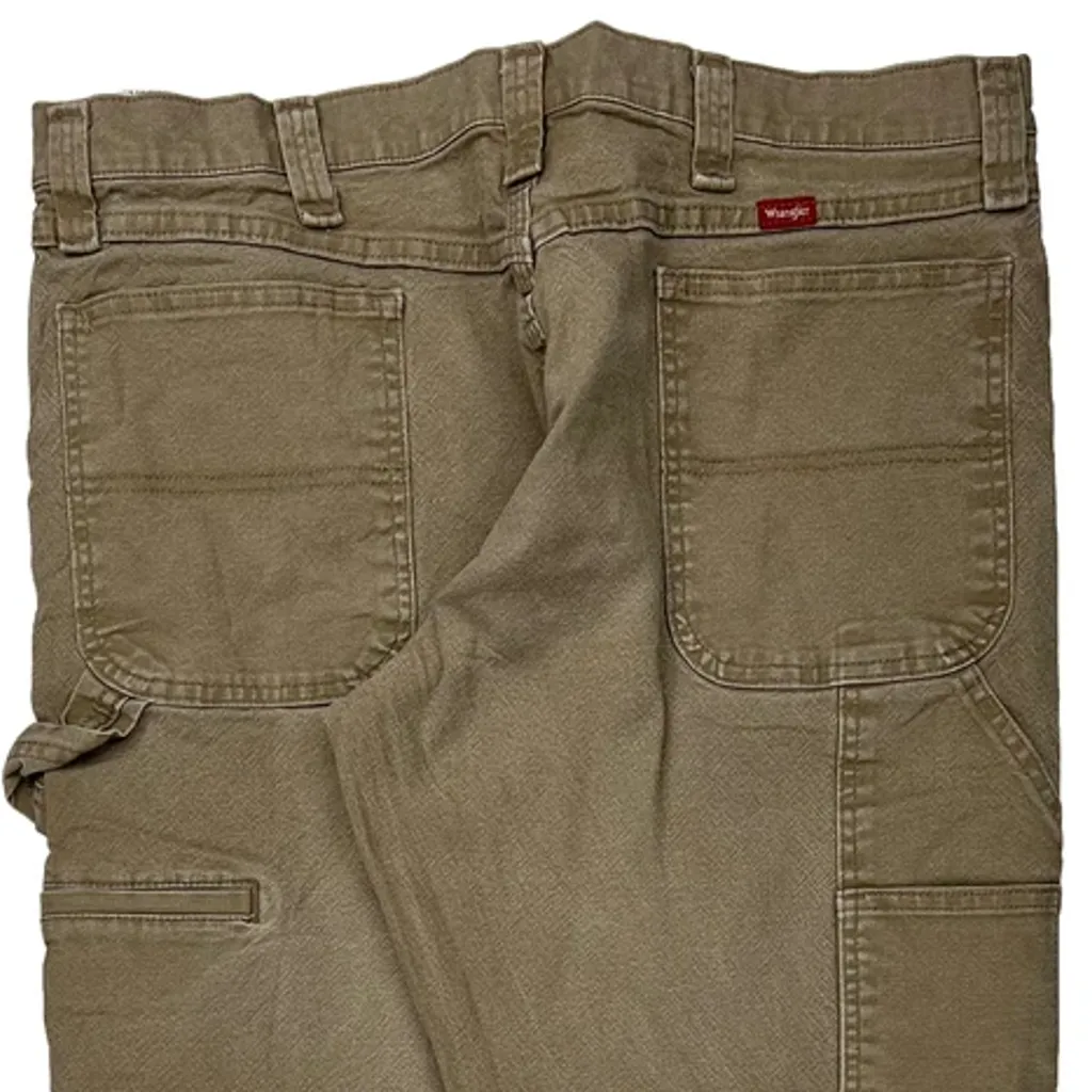 Wrangler Carpenter Pants - 36W 30L Brown Cotton - Image 8