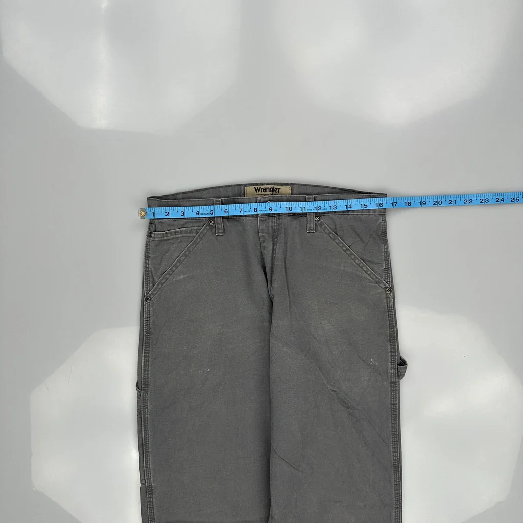 Wrangler Carpenter Pants - 32W 33L Gray Cotton - Image 3
