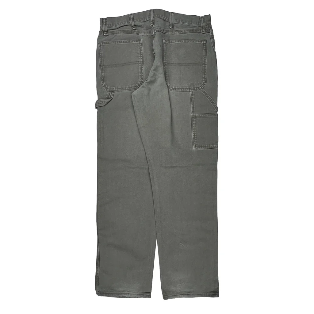 Wrangler Carpenter Pants - 32W 34L Gray Cotton