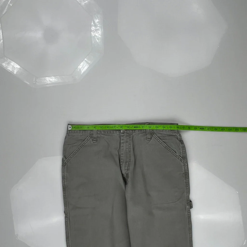 Wrangler Carpenter Pants - 32W 34L Gray Cotton - Image 3