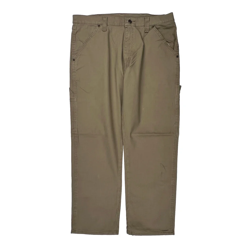 Wrangler Carpenter Pants - 35W 30L Khaki Cotton - Image 2