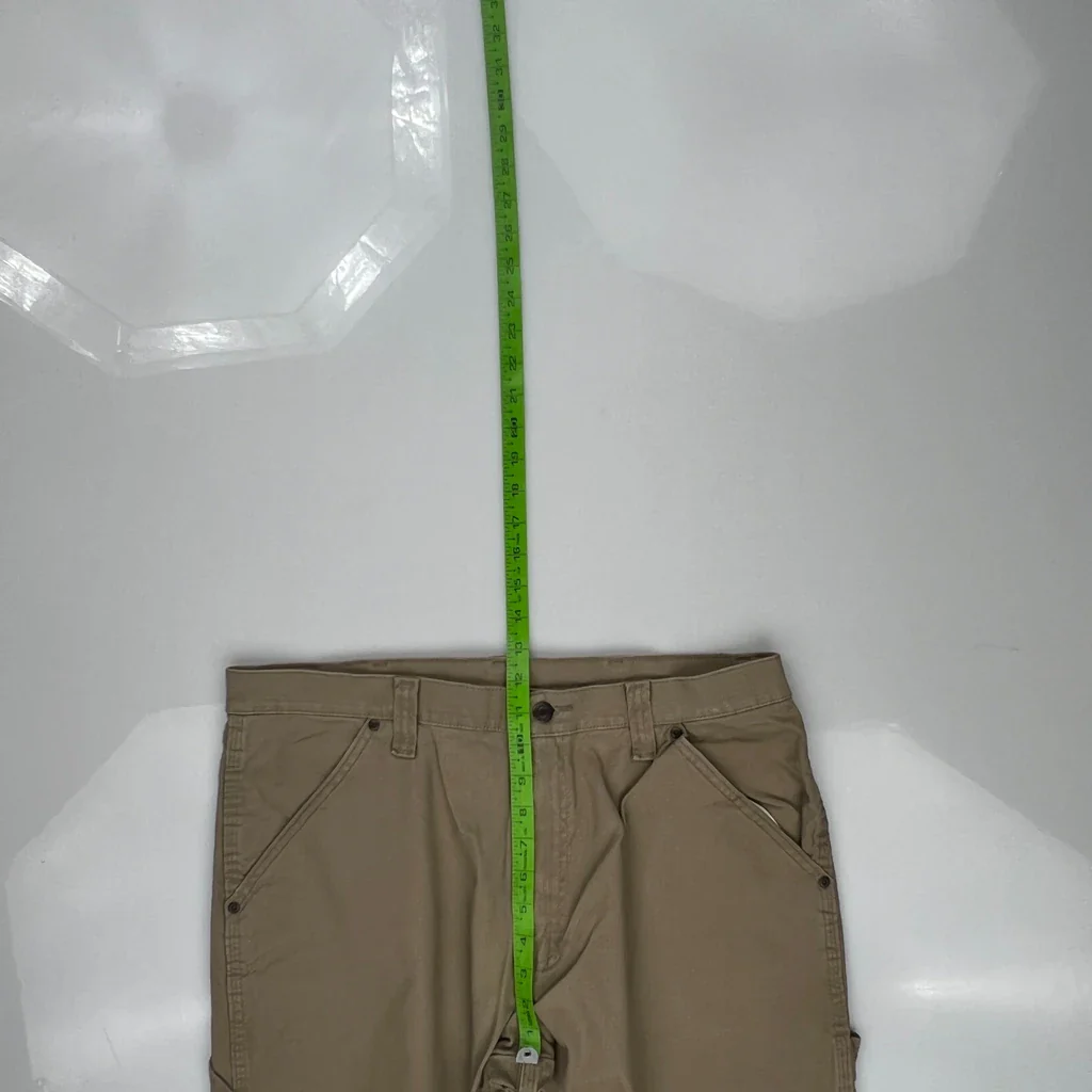 Wrangler Carpenter Pants - 35W 30L Khaki Cotton - Image 4