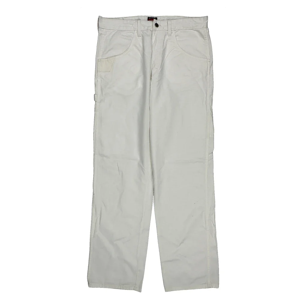 Wrangler Carpenter Pants - 33W 34L White Cotton Blend - Image 2