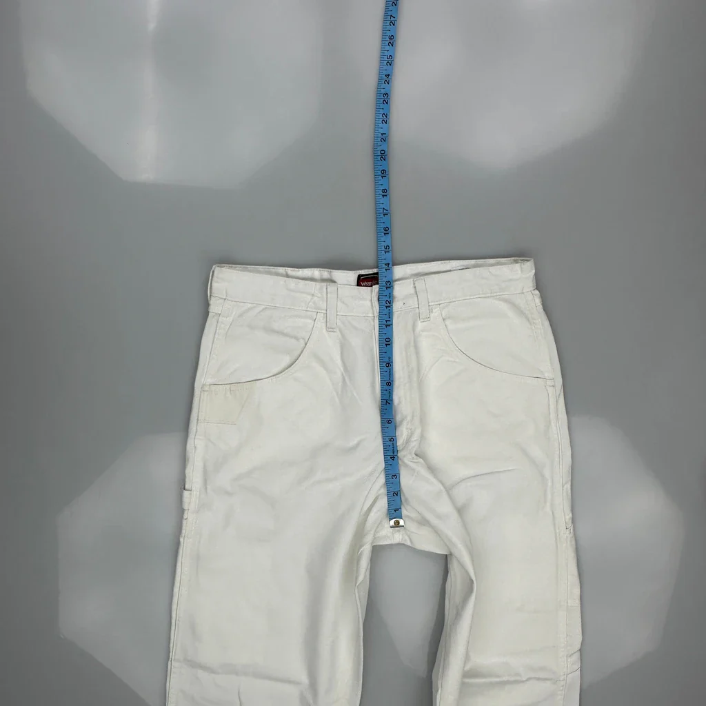 Wrangler Carpenter Pants - 33W 34L White Cotton Blend - Image 4