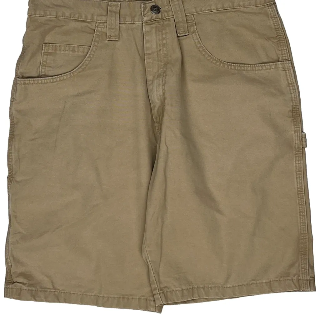 Wrangler Carpenter Shorts - 32W 10L Beige Cotton - Image 8