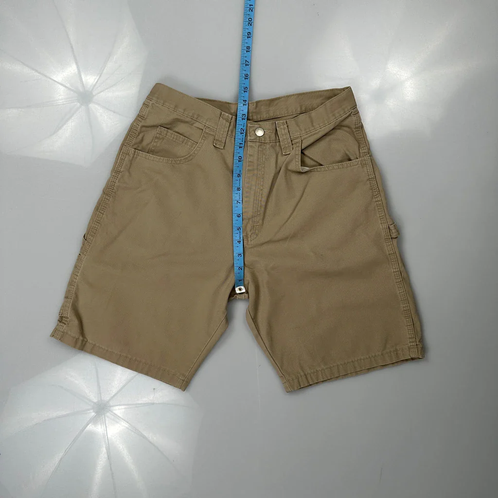 Wrangler Carpenter Shorts - 32W 10L Beige Cotton - Image 4