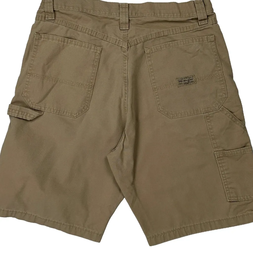 Wrangler Carpenter Shorts - 32W 10L Beige Cotton - Image 7