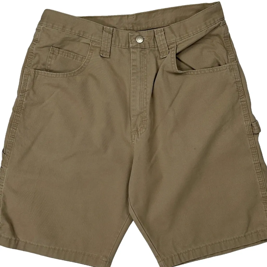 Wrangler Carpenter Shorts - 32W 10L Beige Cotton - Image 9