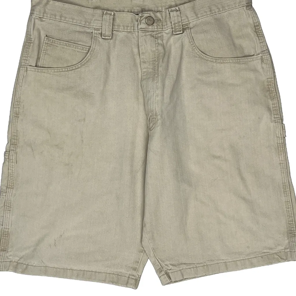 Wrangler Carpenter Shorts - 34W 10L Beige Cotton - Image 10