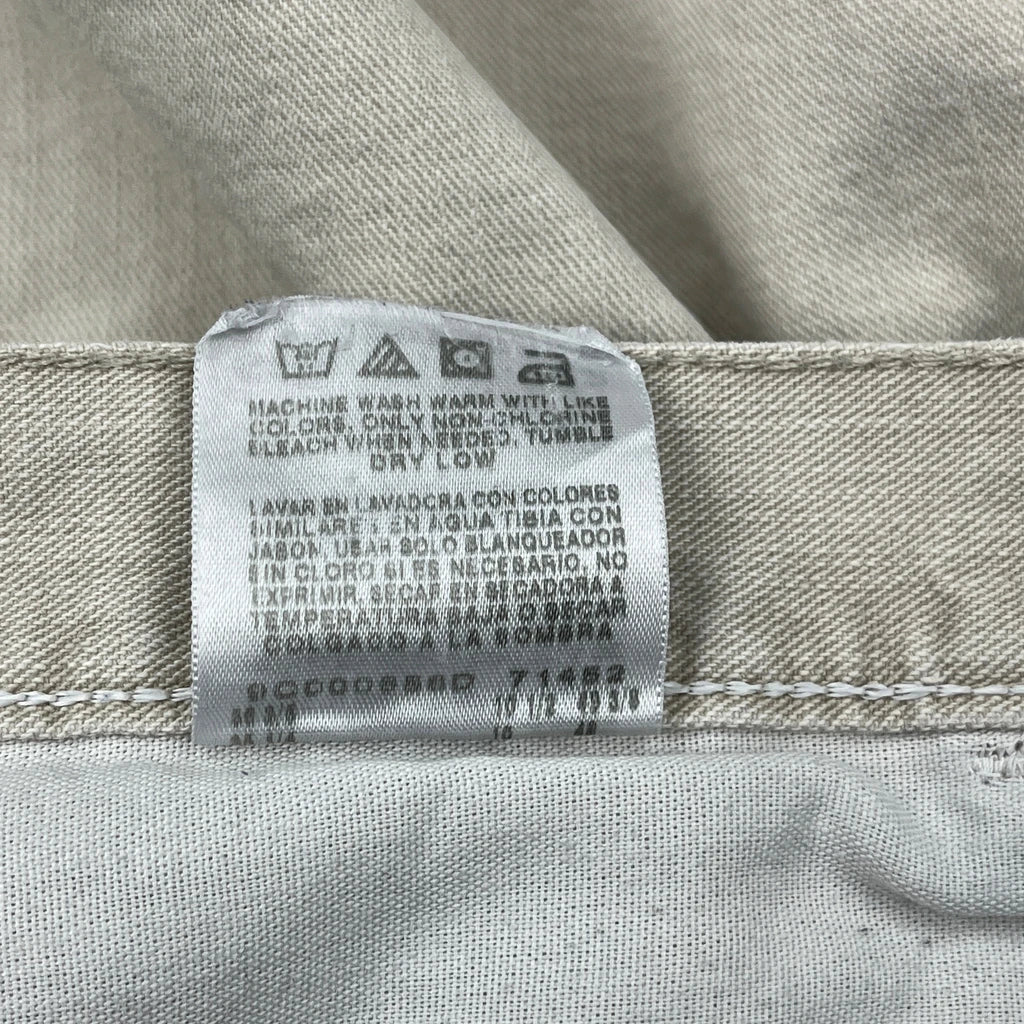 Wrangler Carpenter Shorts - 34W 10L Beige Cotton - Image 6