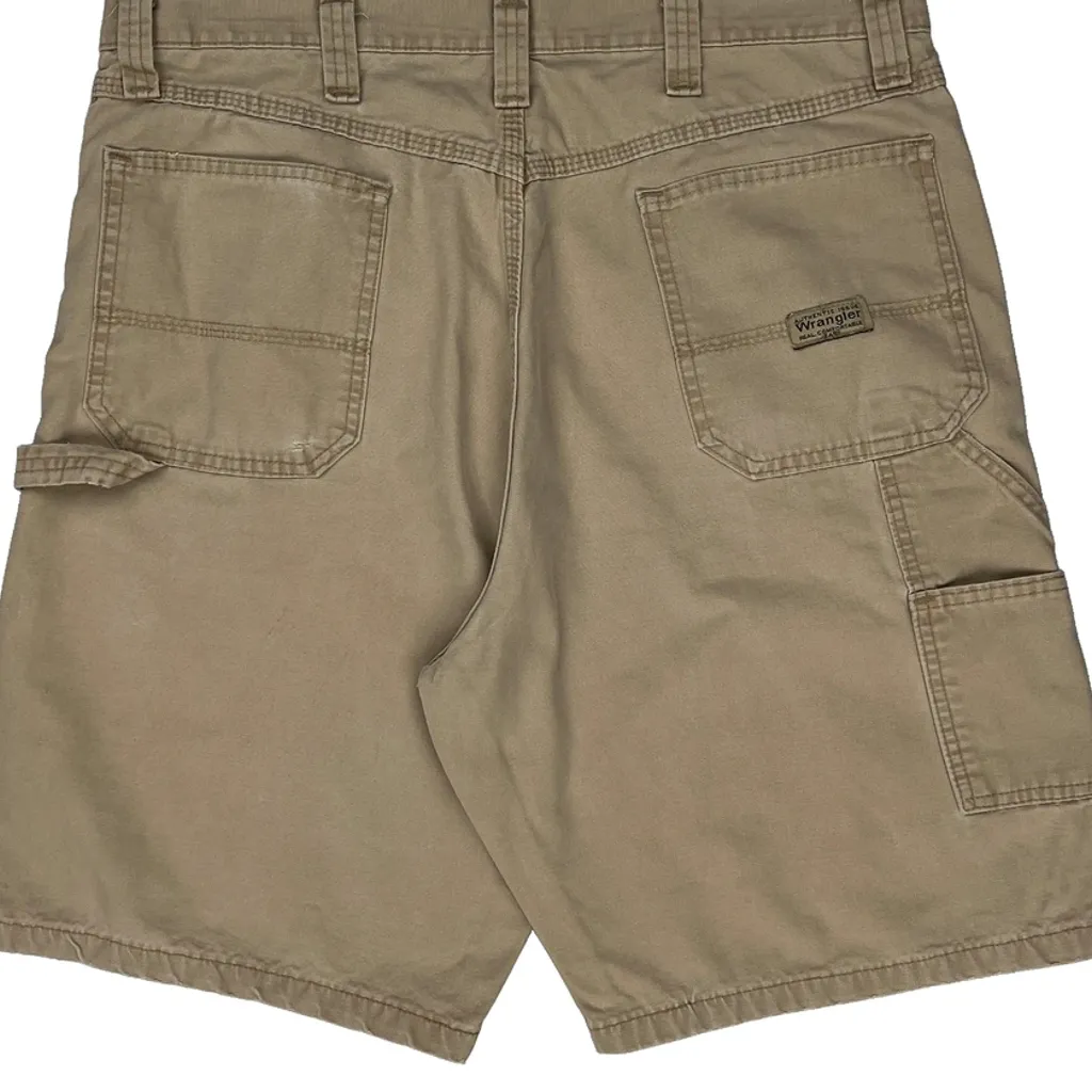 Wrangler Carpenter Shorts - 34W 10L Beige Cotton - Image 8