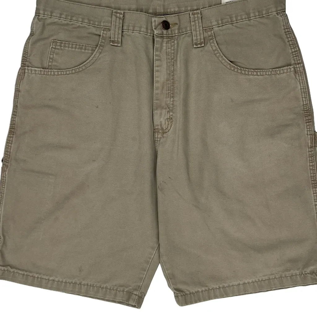 Wrangler Carpenter Shorts - 36W 9L Beige Cotton - Image 10