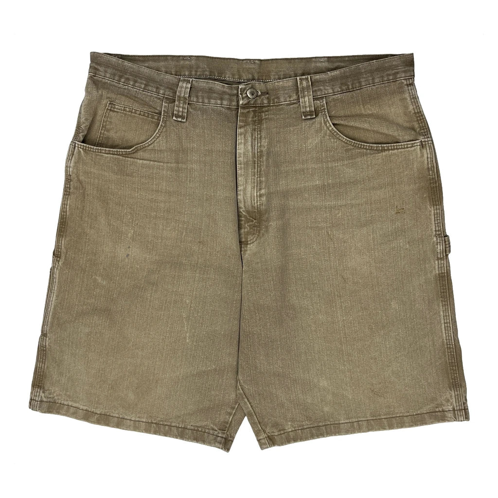 Wrangler Carpenter Shorts - 38W 9L Beige Cotton - Image 2