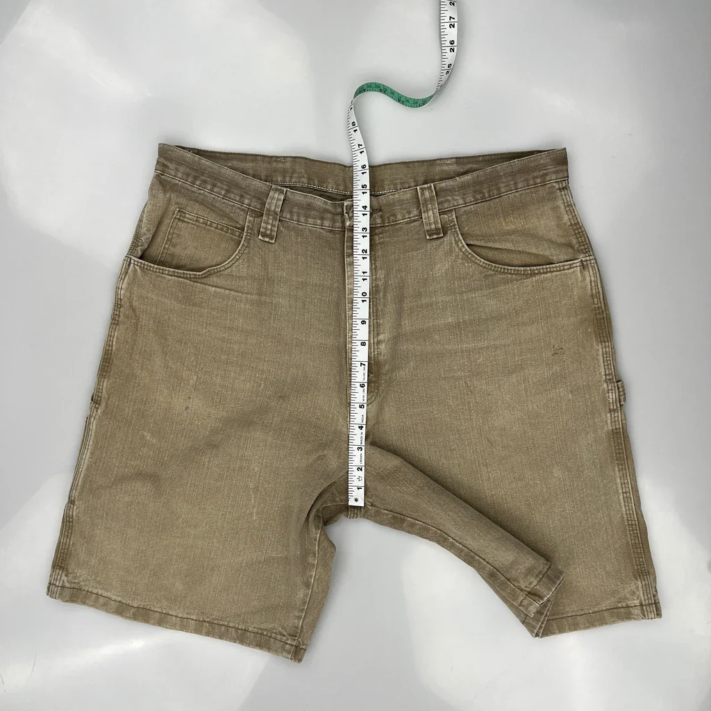 Wrangler Carpenter Shorts - 38W 9L Beige Cotton - Image 4