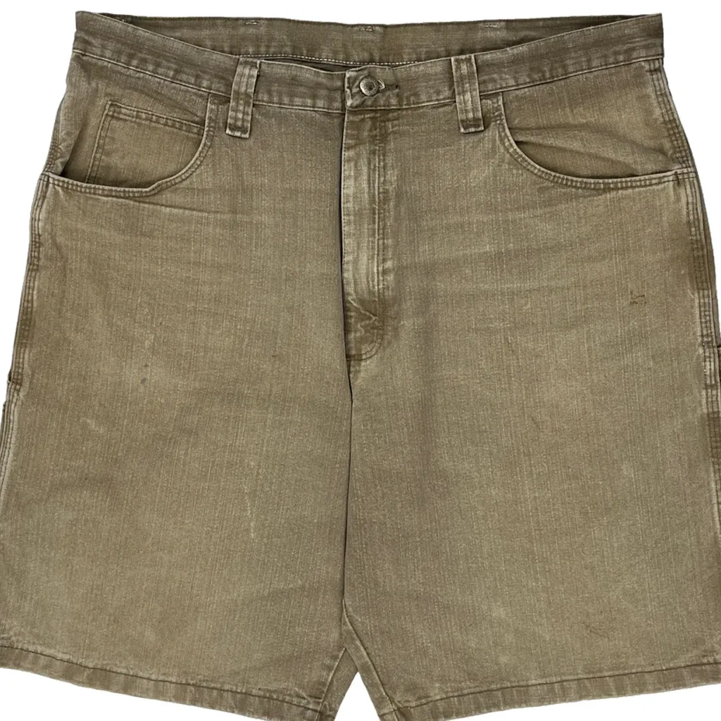 Wrangler Carpenter Shorts - 38W 9L Beige Cotton - Image 9