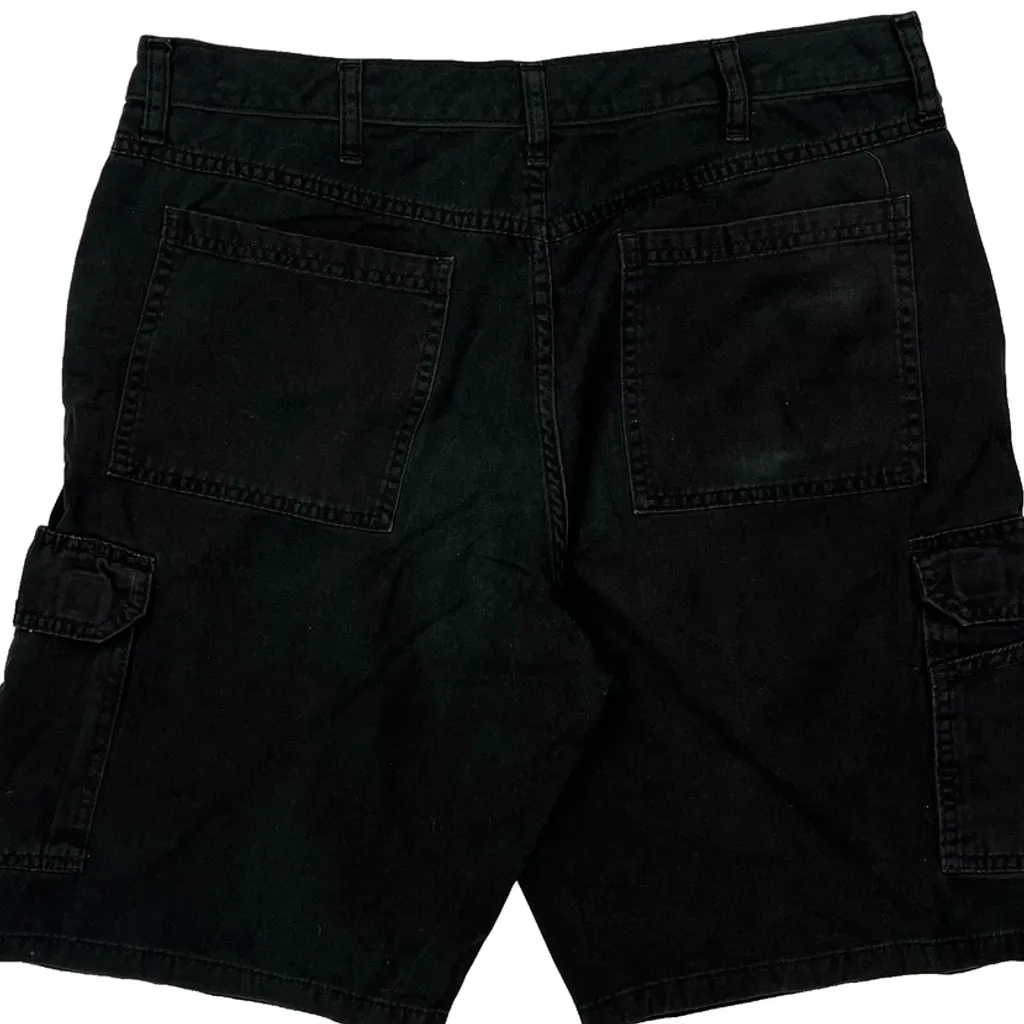 Wrangler Carpenter Shorts - 33W 10L Black Cotton - Image 6