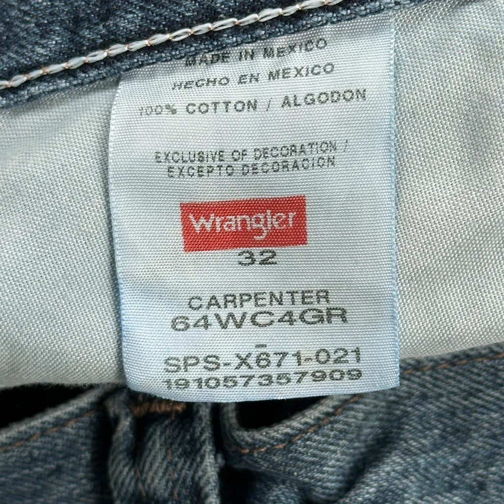 Wrangler Carpenter Shorts - 30W 10L Blue Cotton - Image 6