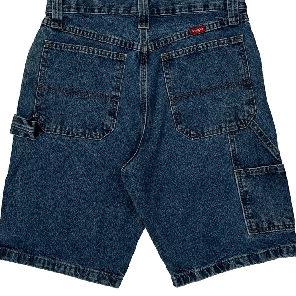 Wrangler Carpenter Shorts - 30W 9L Blue Cotton - Image 8