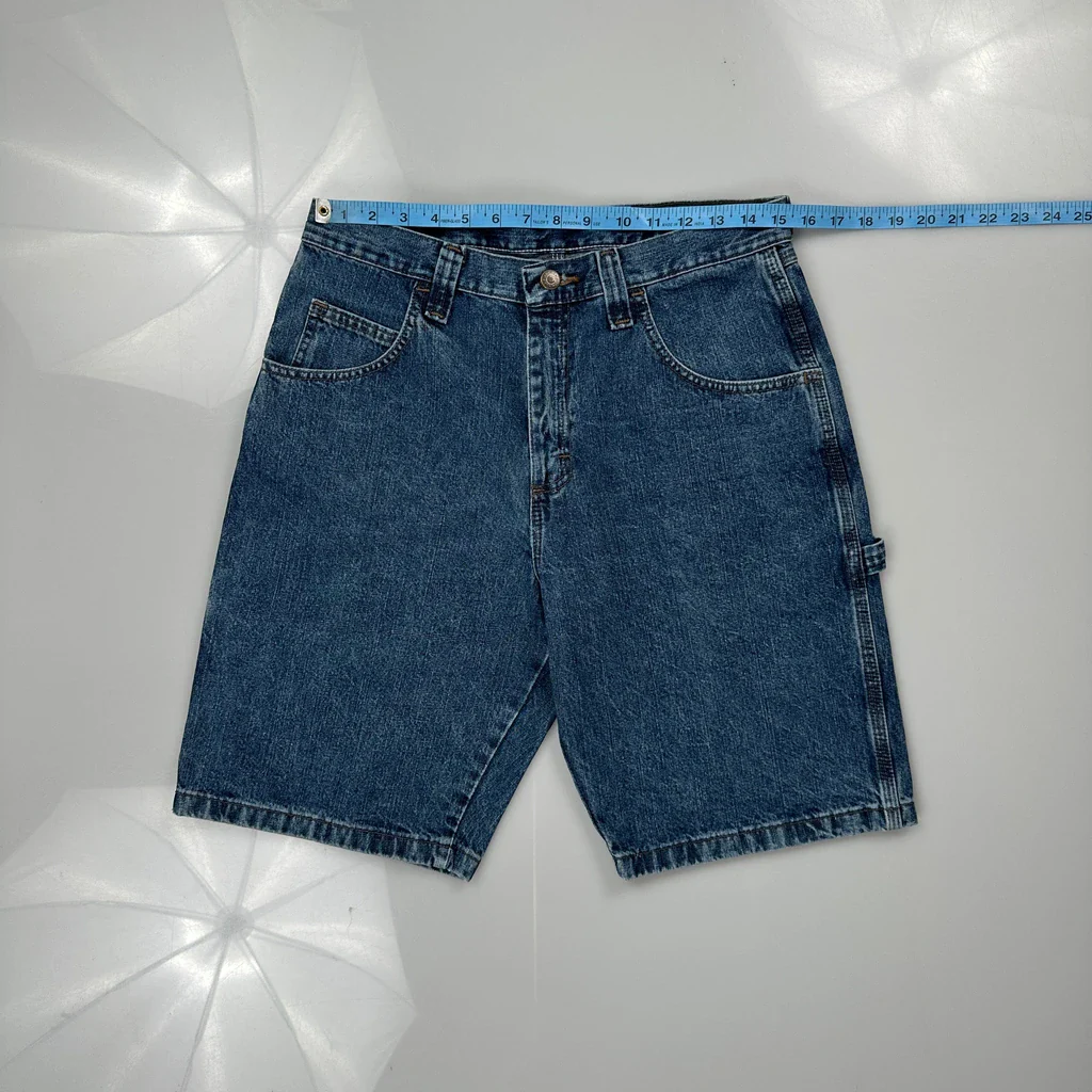 Wrangler Carpenter Shorts - 30W 9L Blue Cotton - Image 3