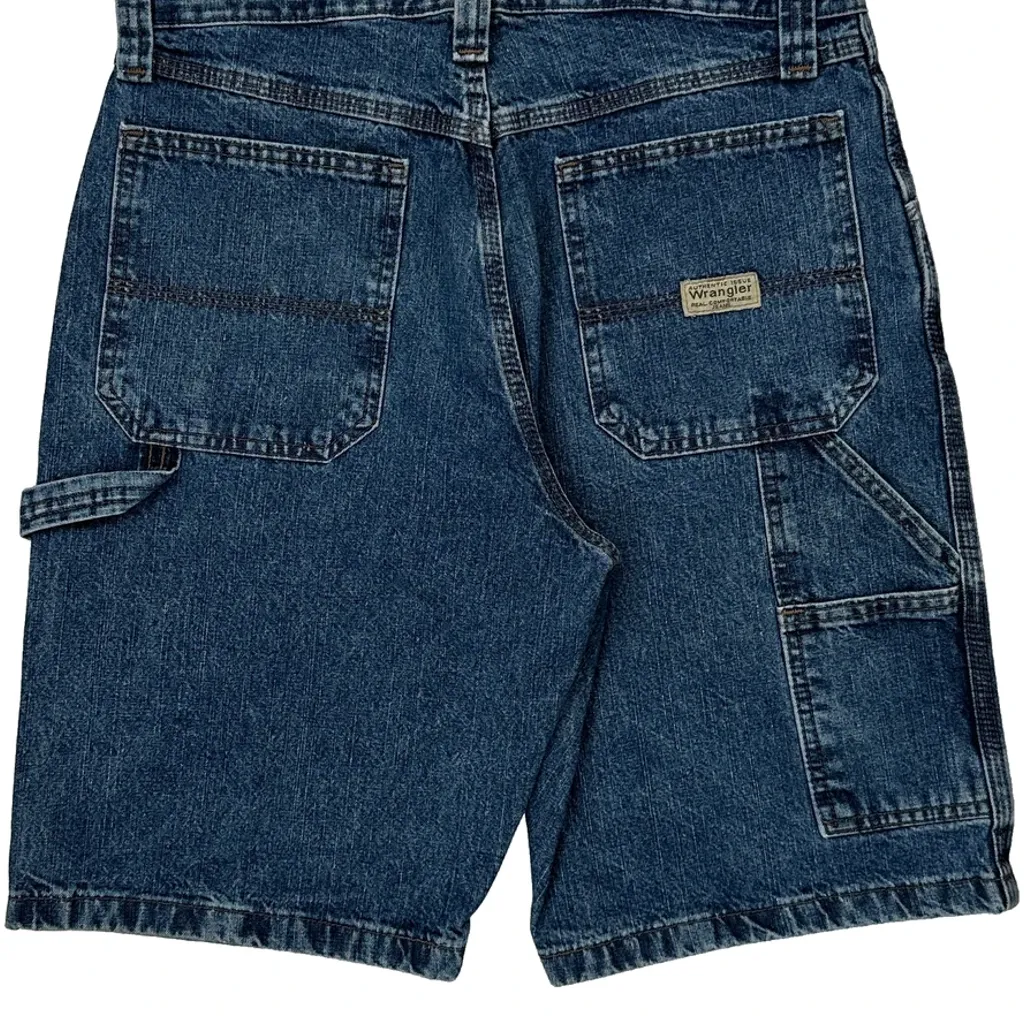 Wrangler Carpenter Shorts - 30W 9L Blue Cotton - Image 7