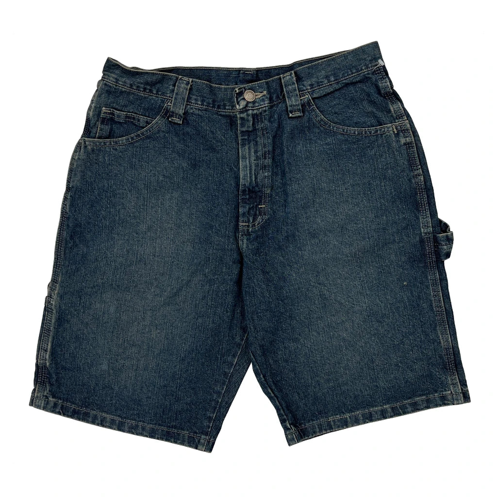 Wrangler Carpenter Shorts - 30W 10L Blue Cotton - Image 2