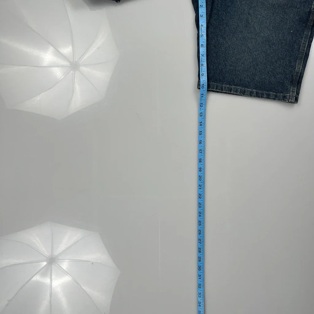 Wrangler Carpenter Shorts - 30W 10L Blue Cotton - Image 5