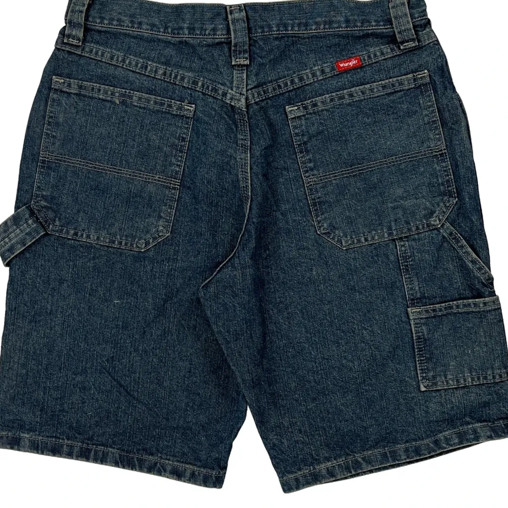 Wrangler Carpenter Shorts - 30W 10L Blue Cotton - Image 7