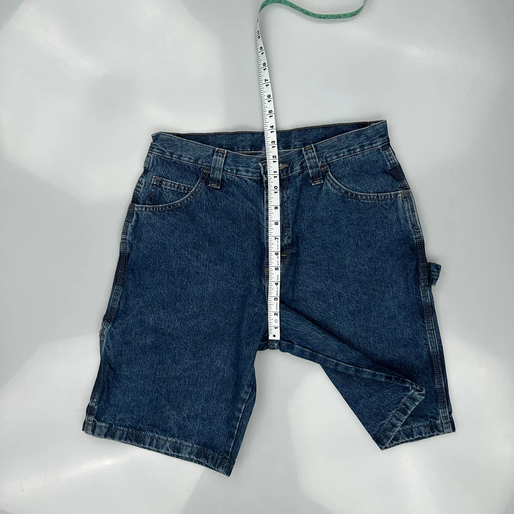 Wrangler Carpenter Shorts - 31W 9L Blue Cotton - Image 4
