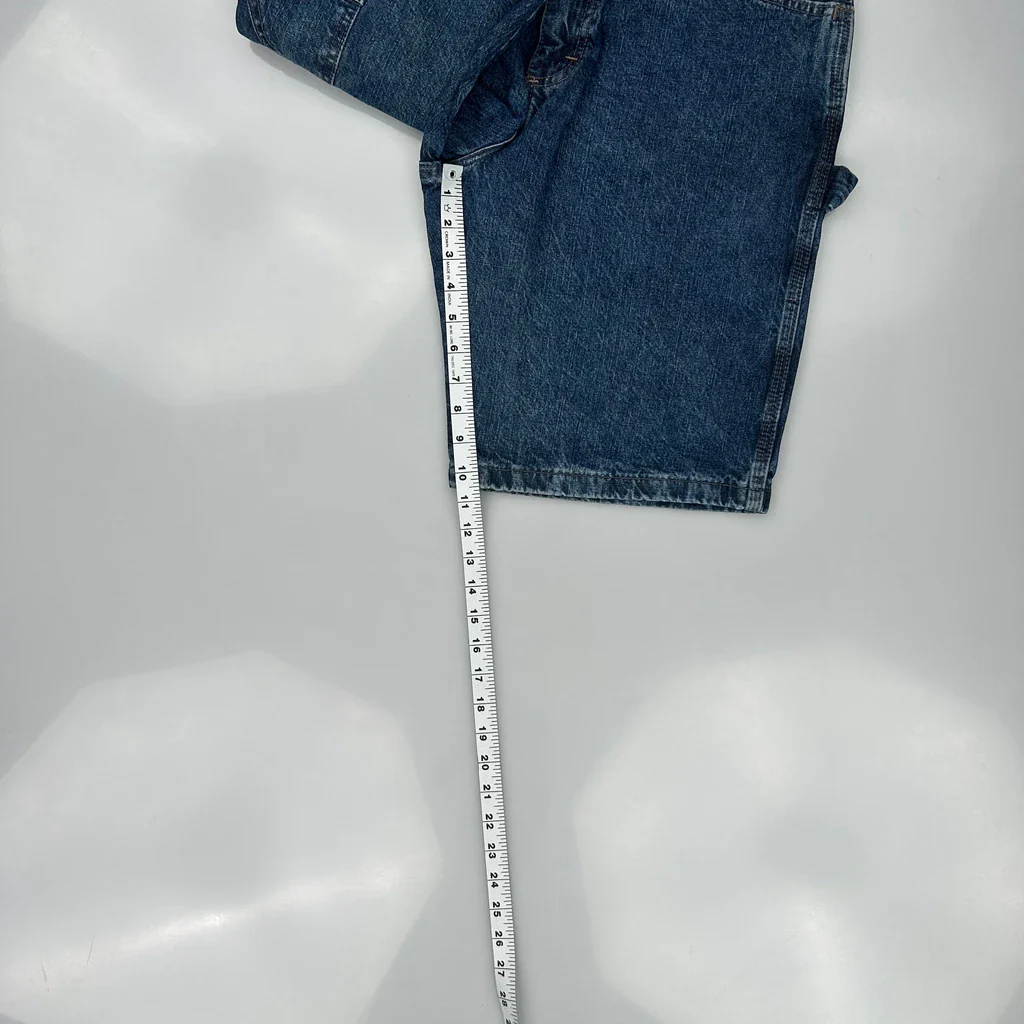 Wrangler Carpenter Shorts - 31W 9L Blue Cotton - Image 5