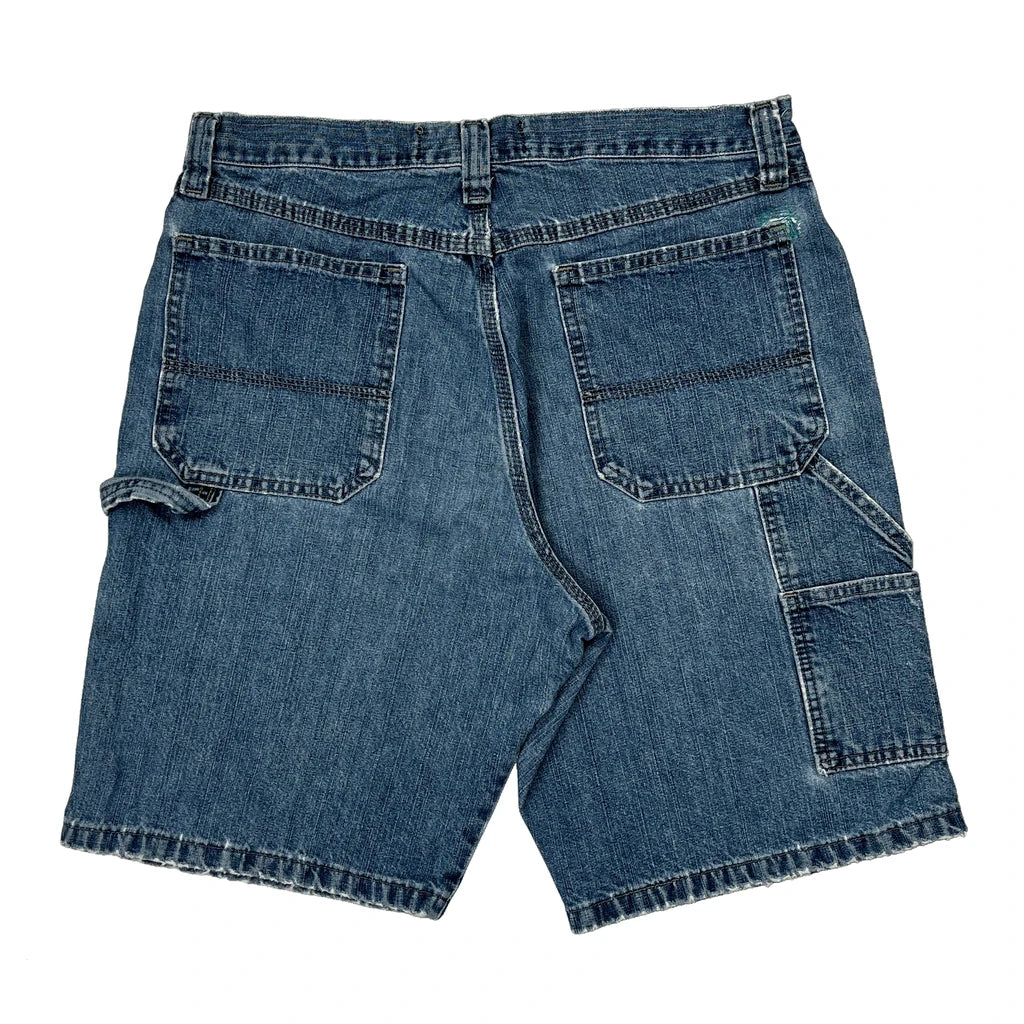 Wrangler Carpenter Shorts - 31W 10L Blue Cotton