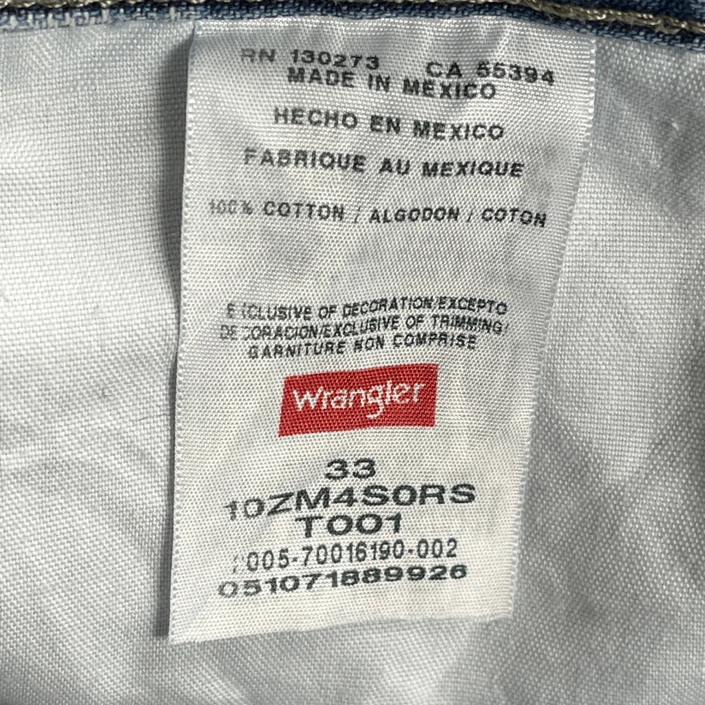 Wrangler Carpenter Shorts - 31W 10L Blue Cotton - Image 6