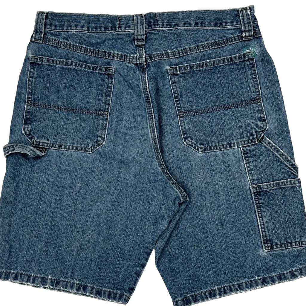 Wrangler Carpenter Shorts - 31W 10L Blue Cotton - Image 7