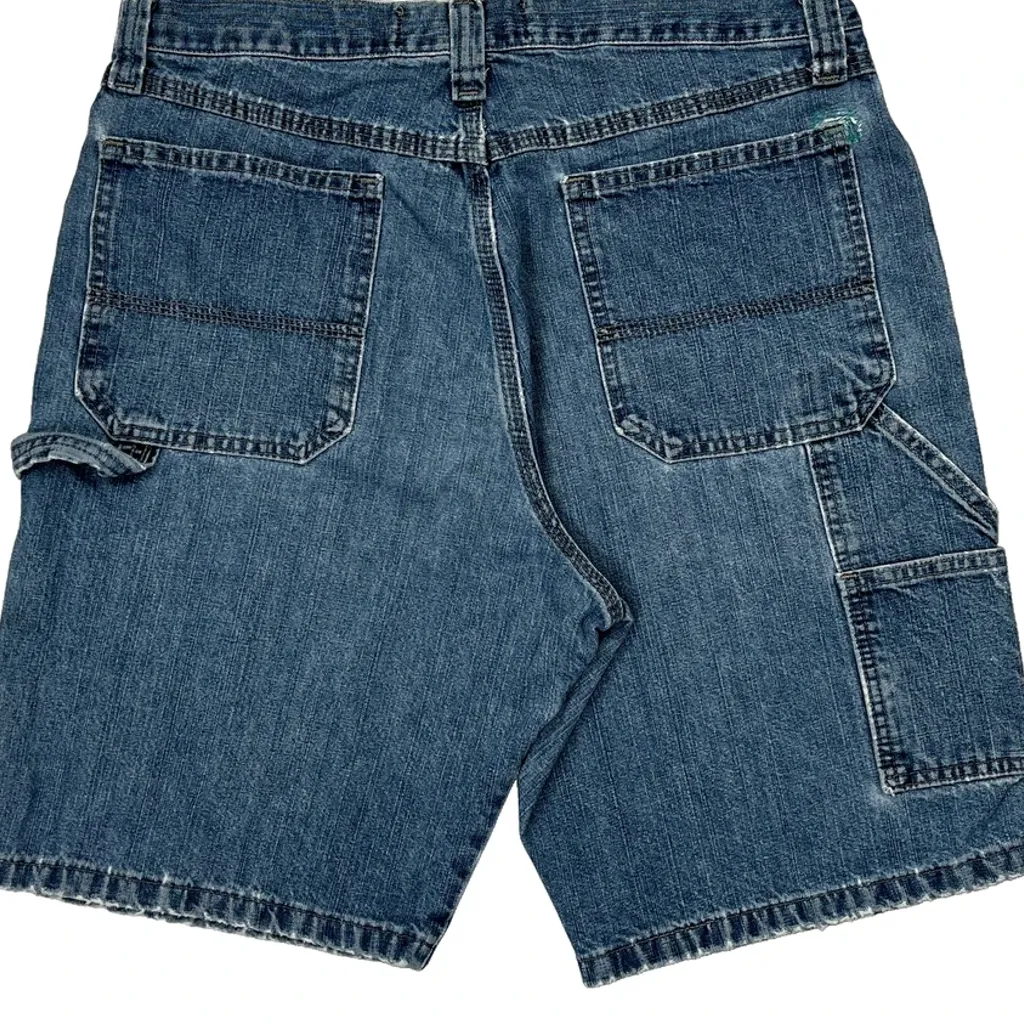 Wrangler Carpenter Shorts - 31W 10L Blue Cotton - Image 8