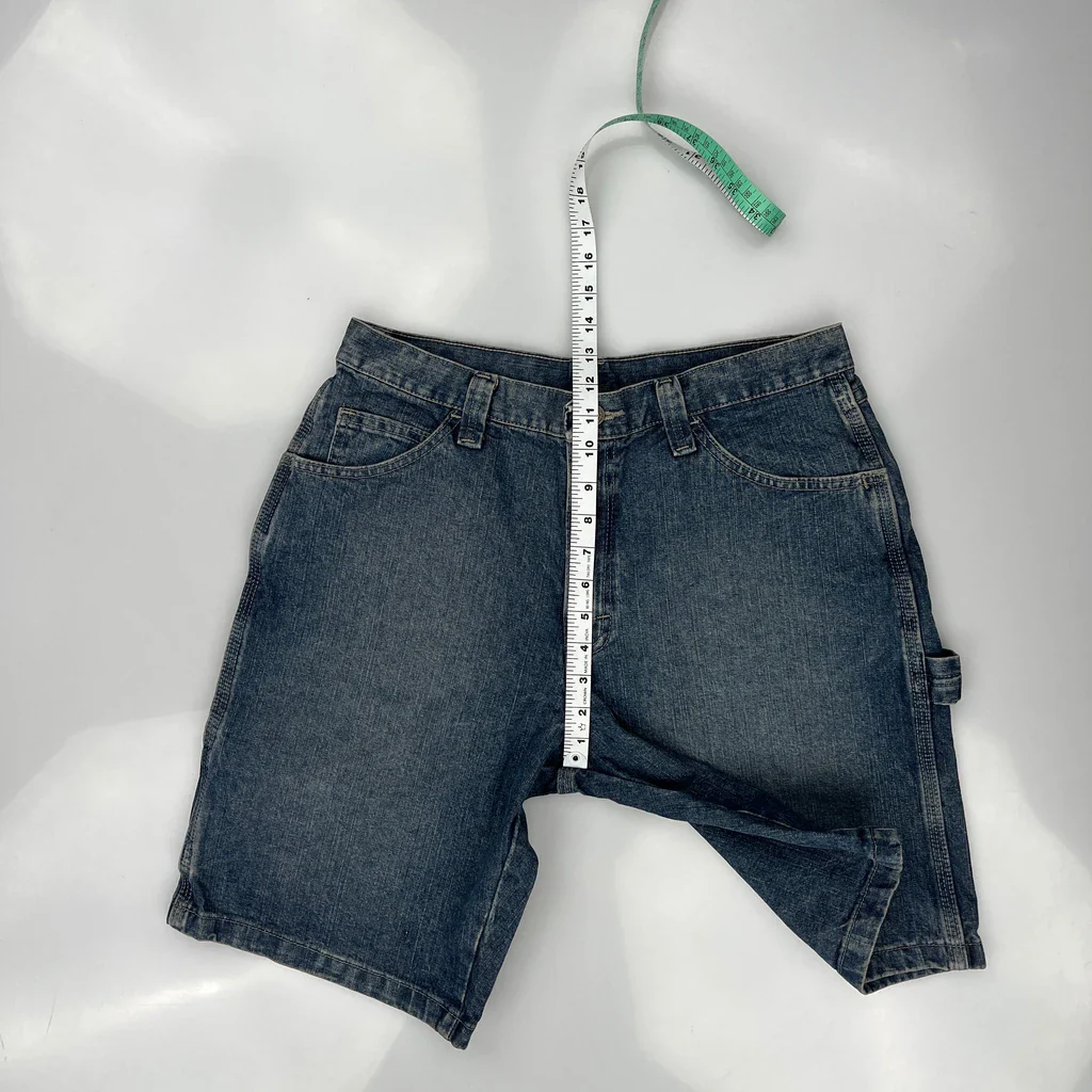Wrangler Carpenter Shorts - 32W 10L Blue Cotton - Image 4