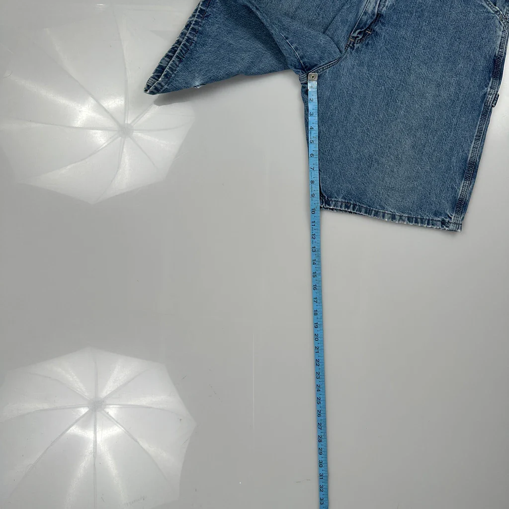 Wrangler Carpenter Shorts - 33W 10L Blue Cotton - Image 5