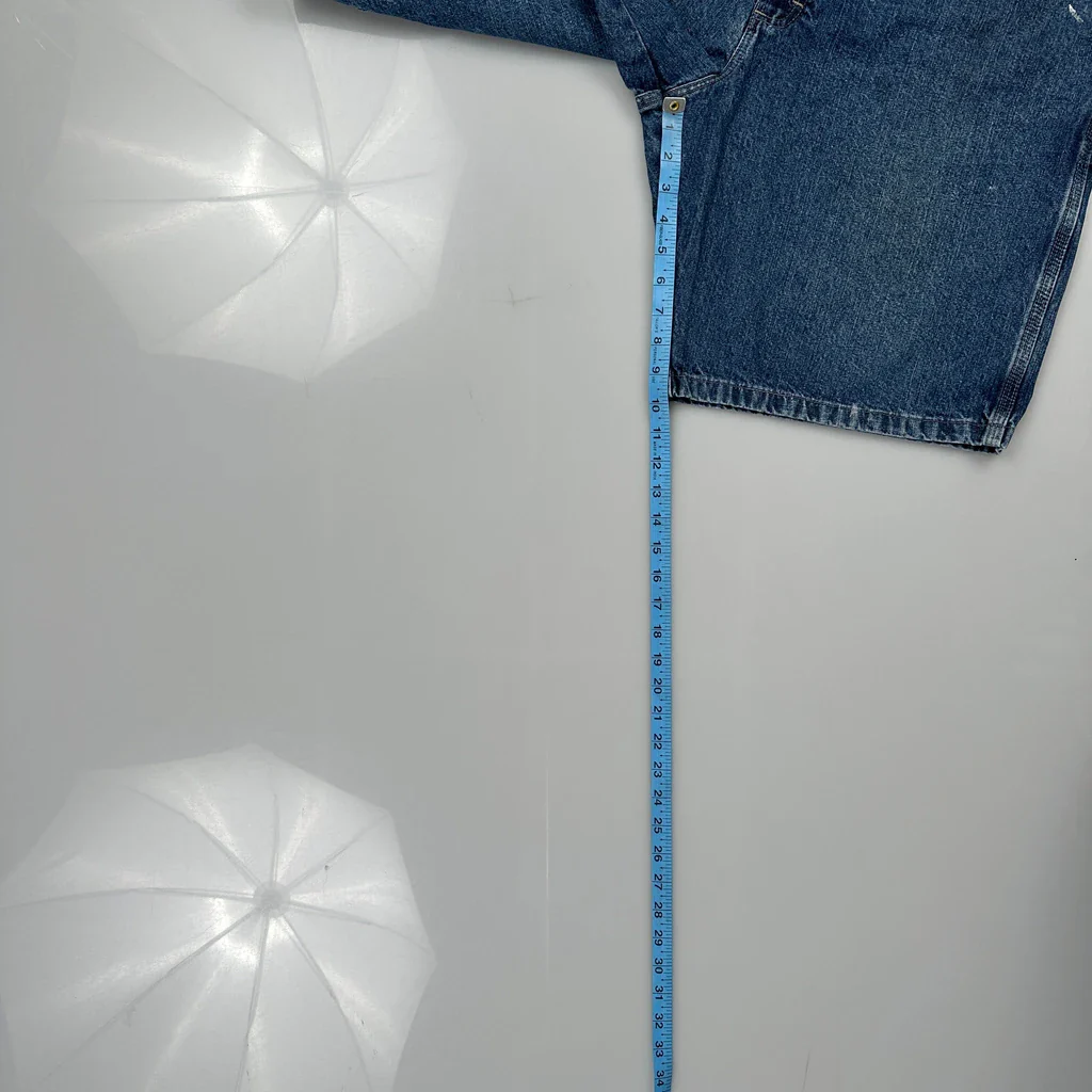 Wrangler Carpenter Shorts - 34W 10L Blue Cotton - Image 5