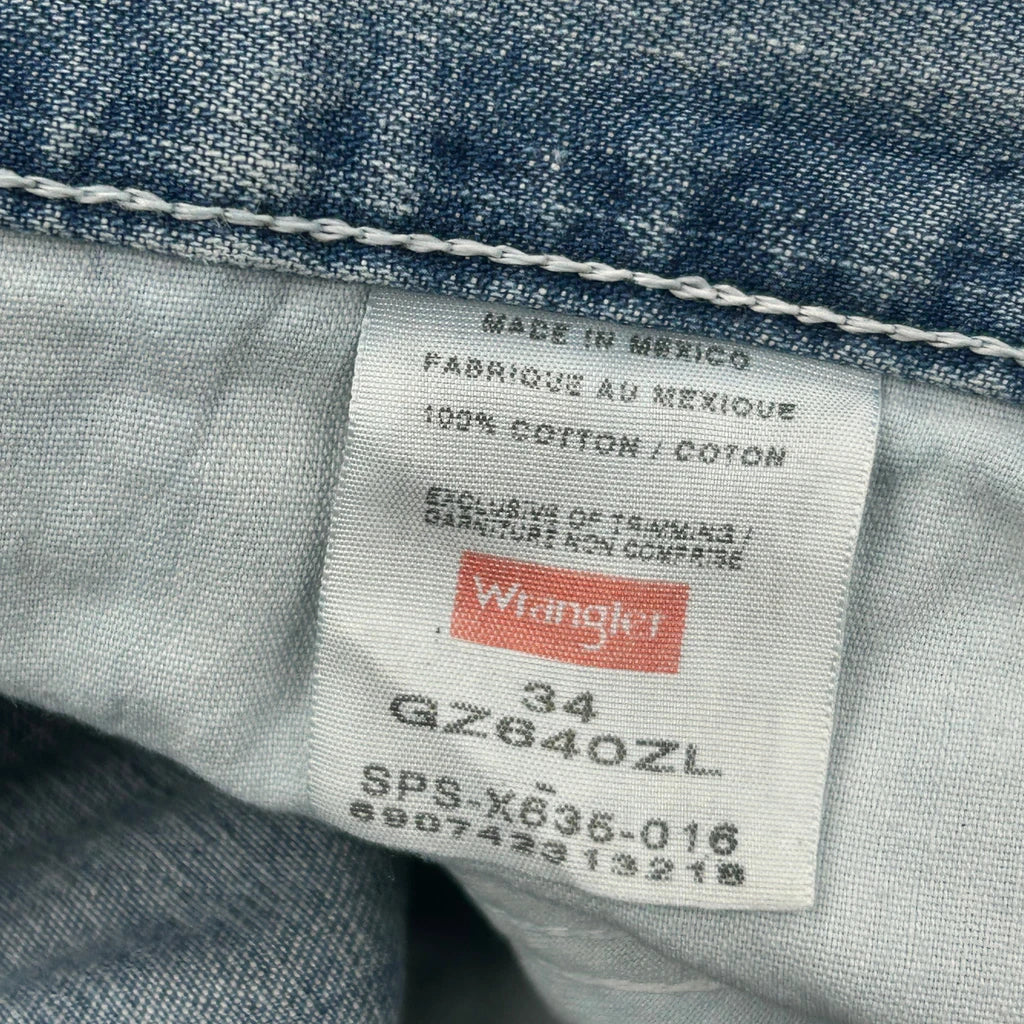 Wrangler Carpenter Shorts - 34W 9L Blue Cotton - Image 6