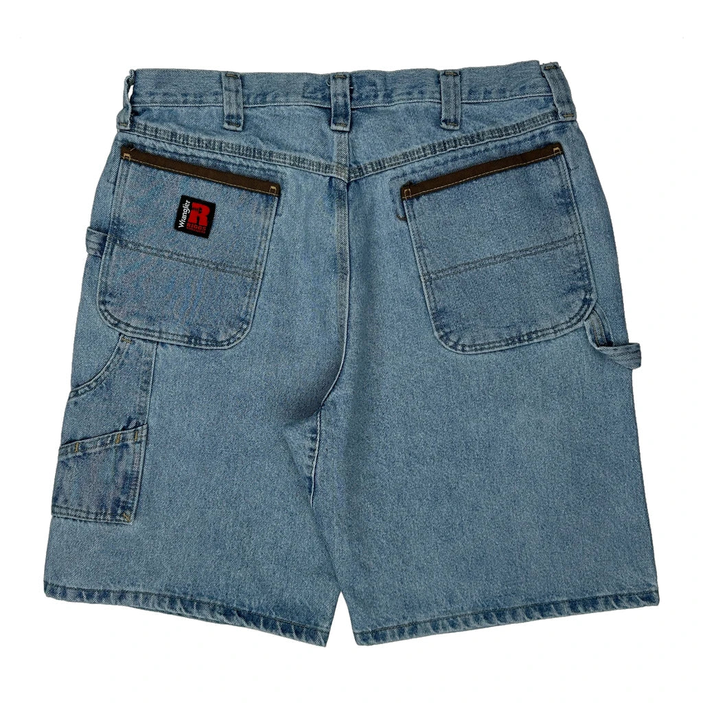 Wrangler Carpenter Shorts - 35W 10L Blue Denim