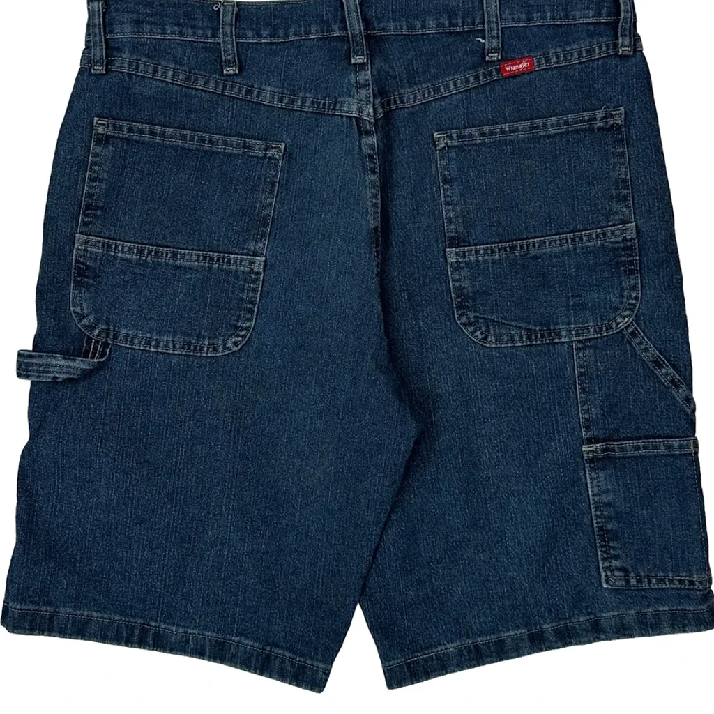 Wrangler Carpenter Shorts - 36W 10L Blue Cotton - Image 8