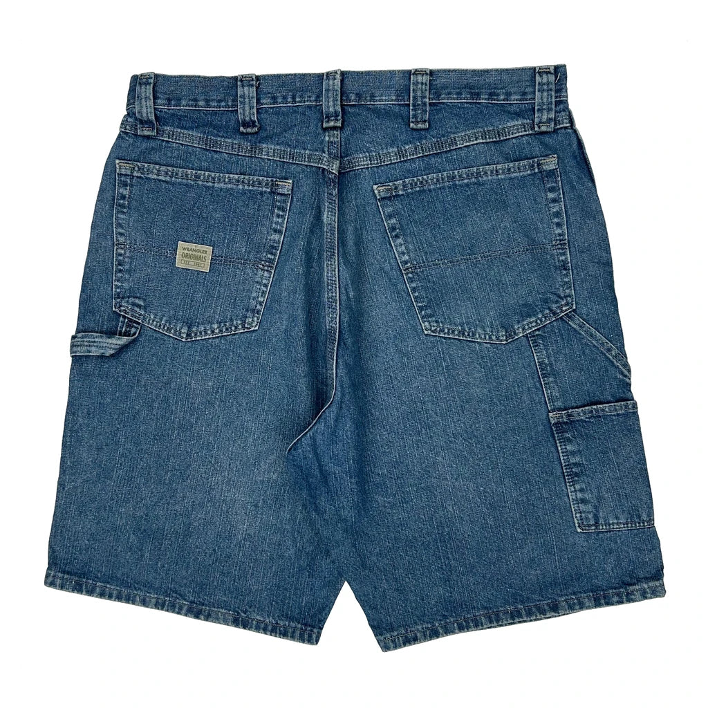 Wrangler Carpenter Shorts - 36W 9L Blue Cotton