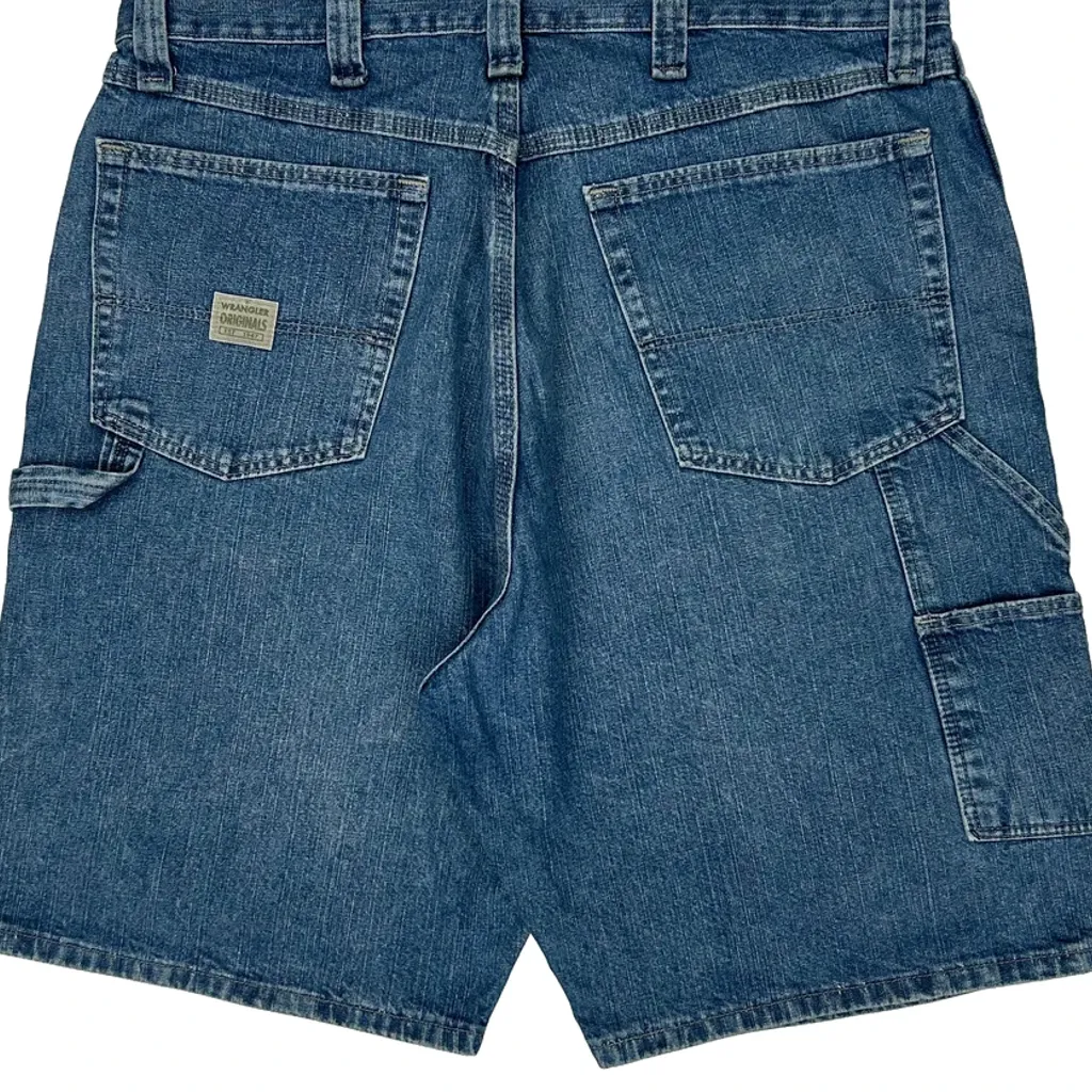 Wrangler Carpenter Shorts - 36W 9L Blue Cotton - Image 7