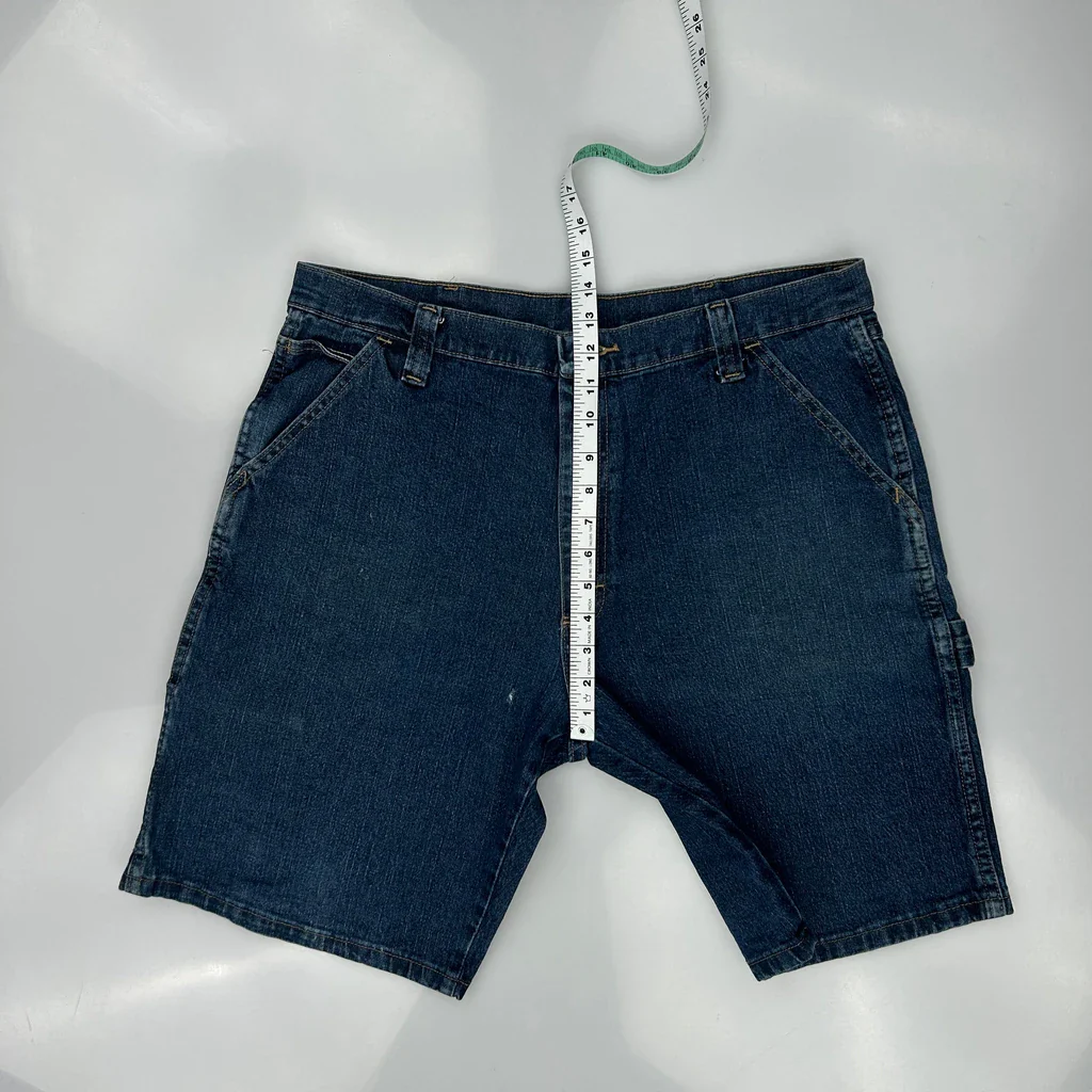 Wrangler Carpenter Shorts - 36W 10L Blue Cotton - Image 4