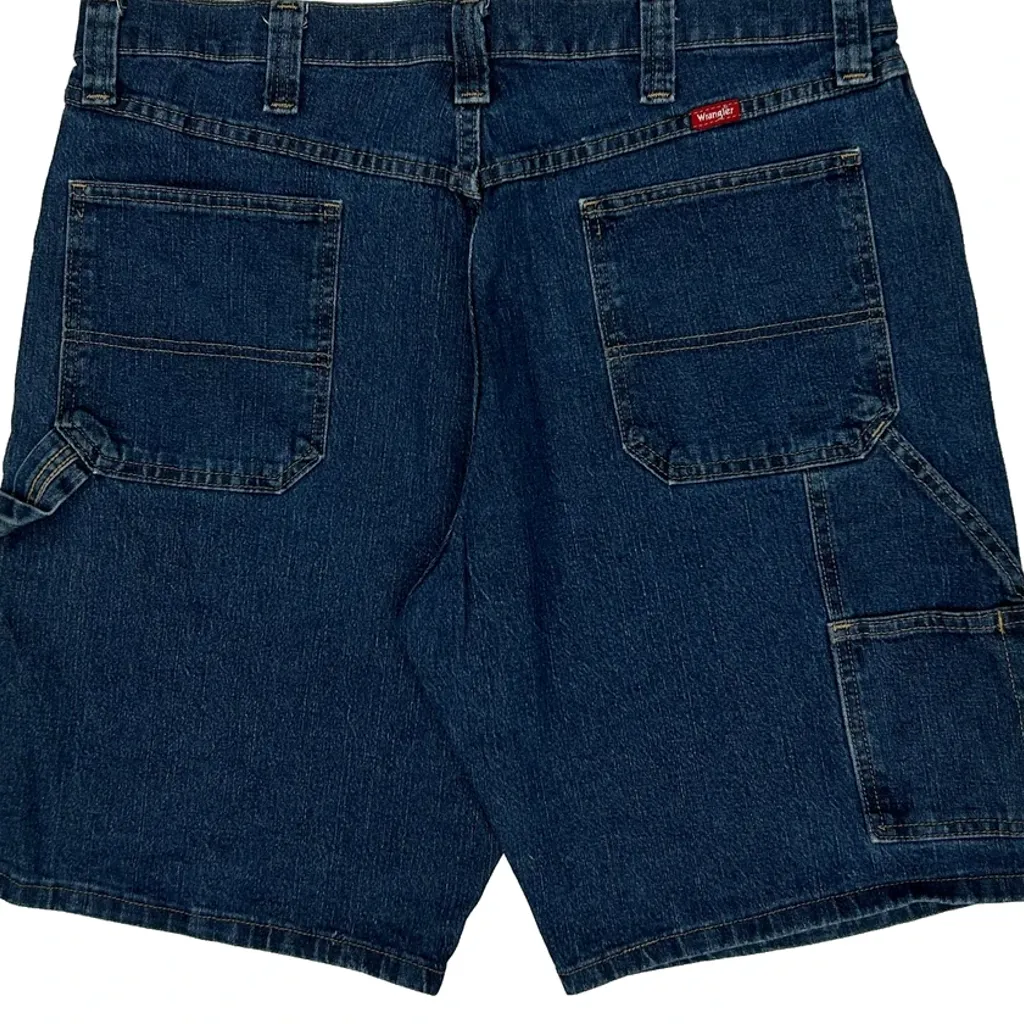 Wrangler Carpenter Shorts - 36W 10L Blue Cotton - Image 7