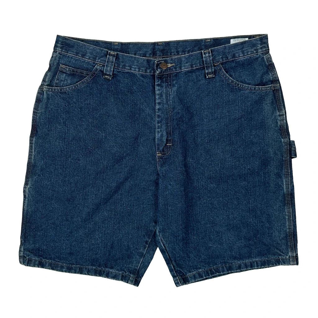 Wrangler Carpenter Shorts - 38W 10L Blue Cotton - Image 2