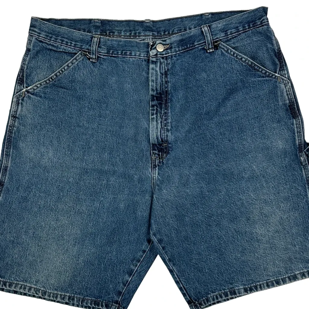 Wrangler Carpenter Shorts - 38W 10L Blue Cotton - Image 10