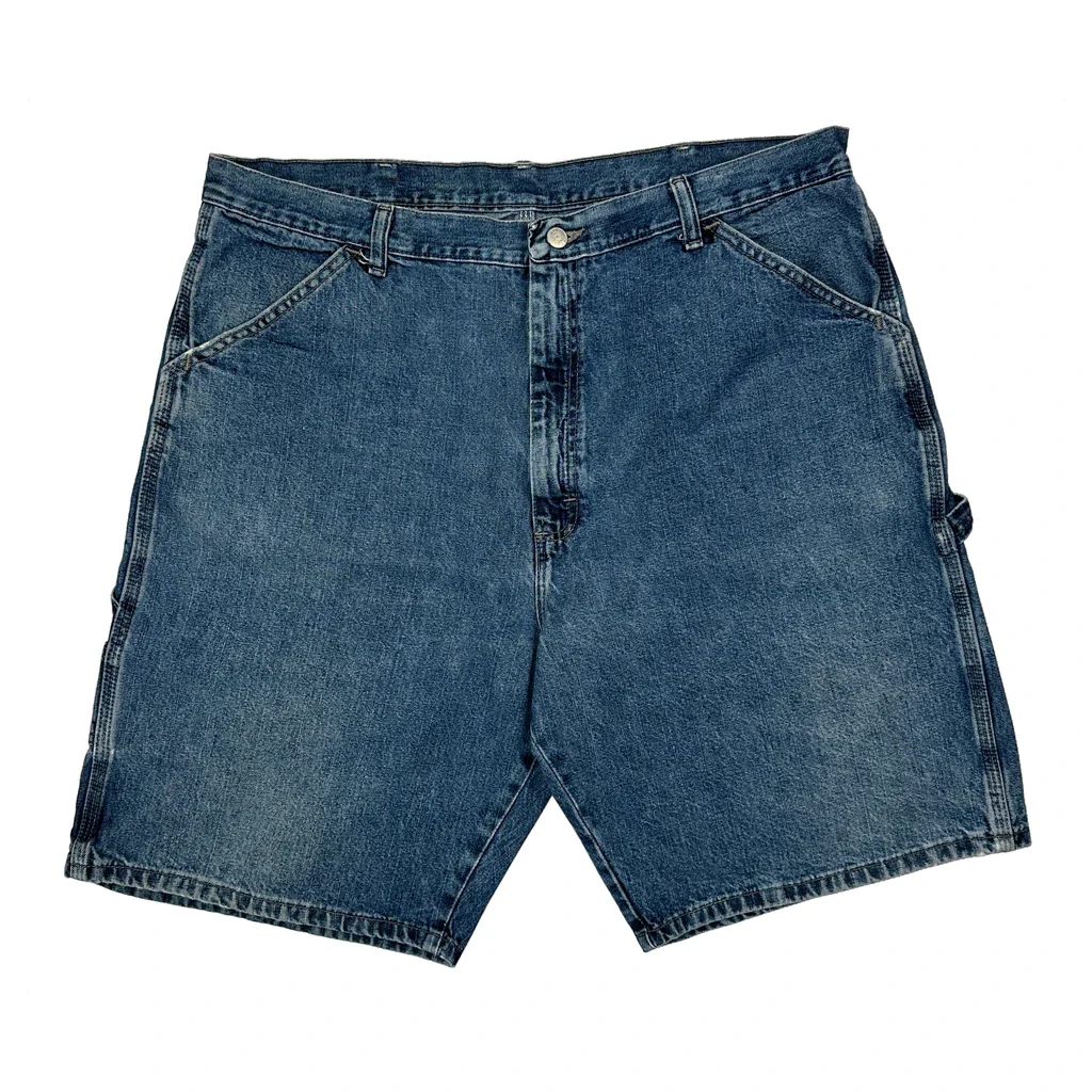 Wrangler Carpenter Shorts - 38W 10L Blue Cotton - Image 2