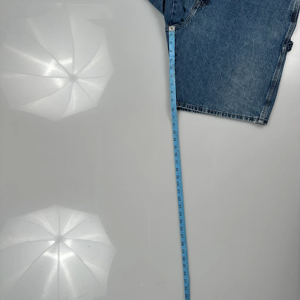 Wrangler Carpenter Shorts - 38W 10L Blue Cotton - Image 5