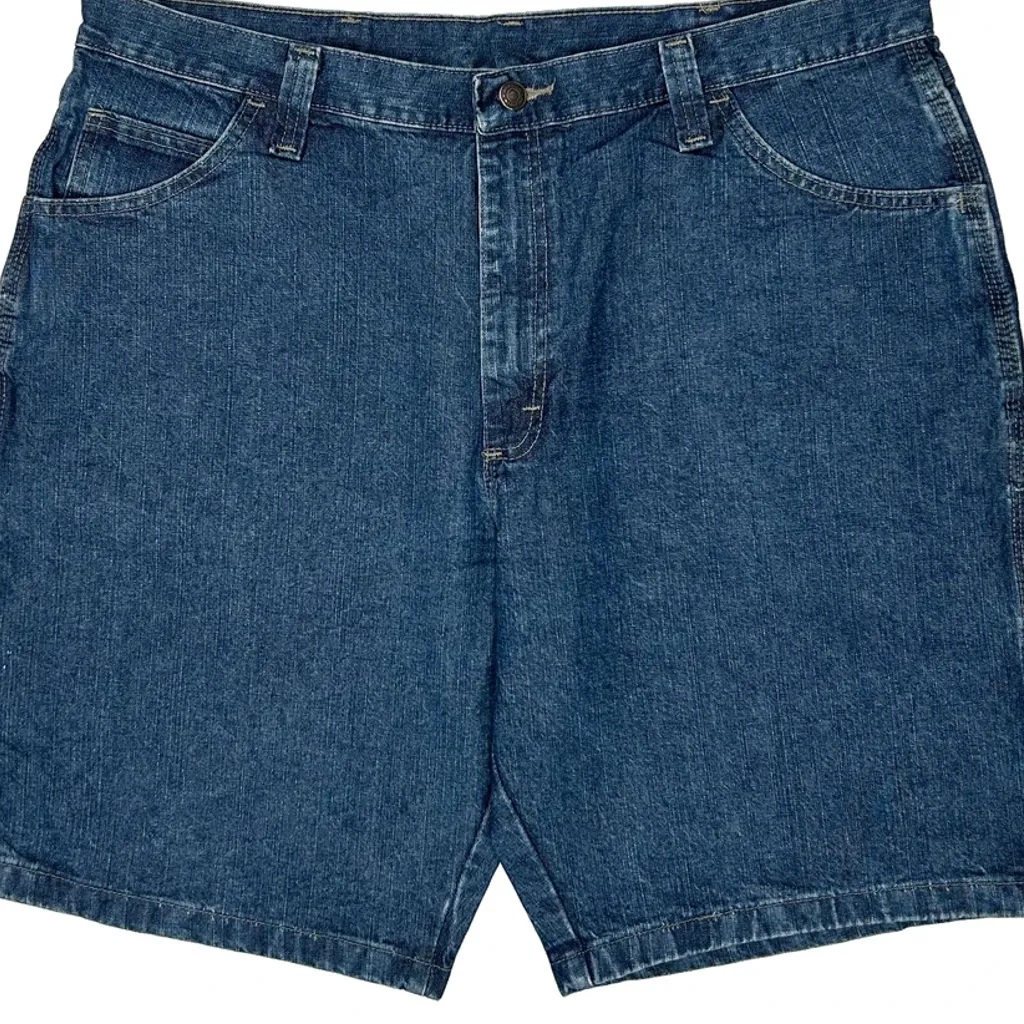 Wrangler Carpenter Shorts - 38W 10L Blue Cotton - Image 10
