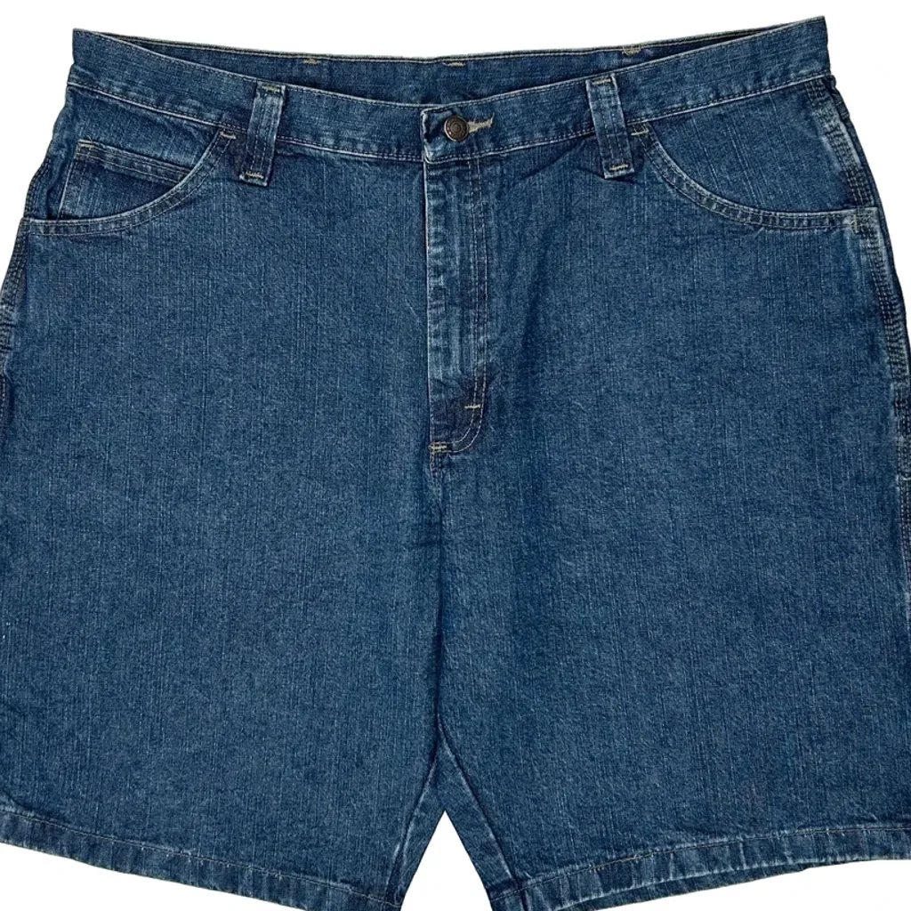 Wrangler Carpenter Shorts - 38W 10L Blue Cotton - Image 11